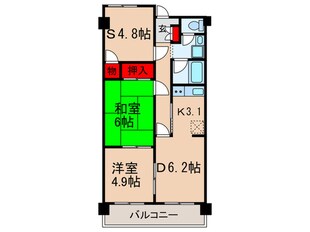 メゾン・ド・クレインの物件間取画像